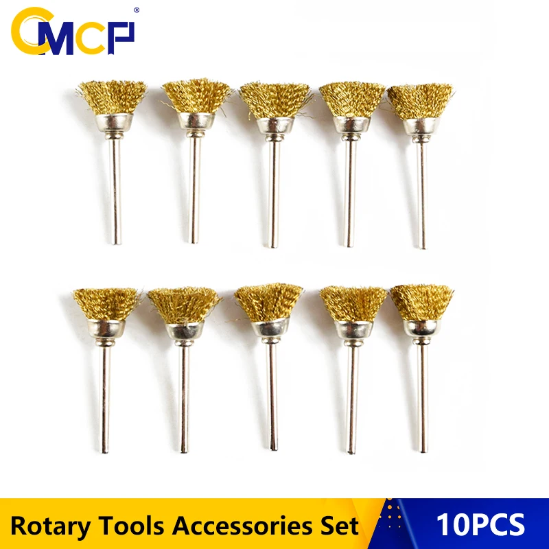 Набор щеток для полировки проволоки CMCP 10 шт. вращающиеся инструменты из