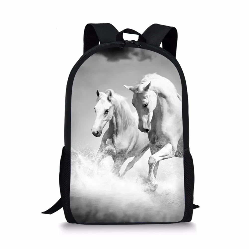 

HaoYun Fashion Children's Backpack Fantasy Horse Prints Pattern Toddler School Book Bags Cute Animal Women's Travel Backpack