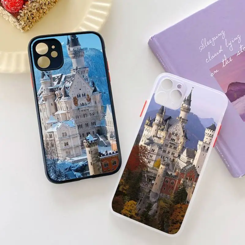 

Princess retro castle lanscape Phone Case matte transparent For iphone 7 8 11 12 plus mini x xs xr pro max cover
