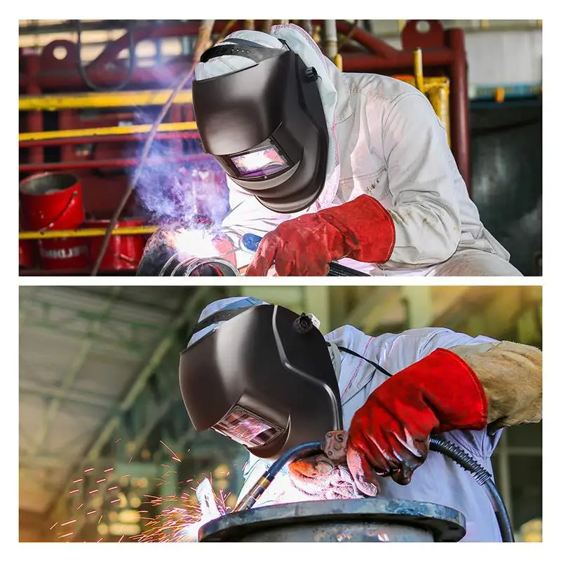 

Safety Anti-UV Welding Mask Automatic Eyes Goggles Solar Glasses Lens Welding Photoelectric Helmet For Construction Welding Work