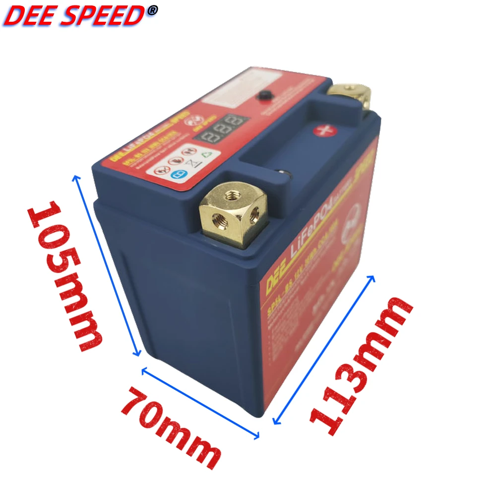 LiFePo4 12V литиевая мотоциклетная батарея 5L BS 5ah повторное зарядное устройство