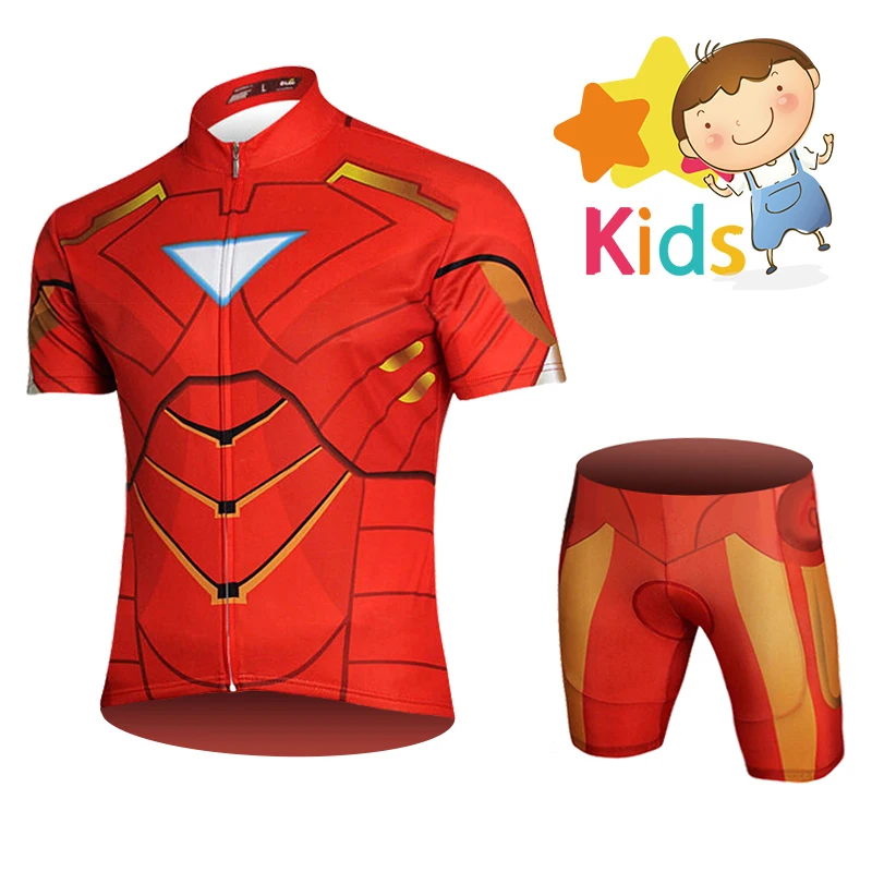 Детская одежда для велоспорта Marvel Super Hero детская комплект Джерси детей с Железным