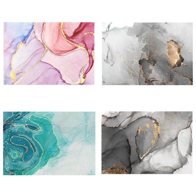 

Nordic Tassels Marbling Placemat Tableware Mat Waterproof Oilproof PVC Rectangle Table Dinnerware Mat Tabletop Decoration Mat