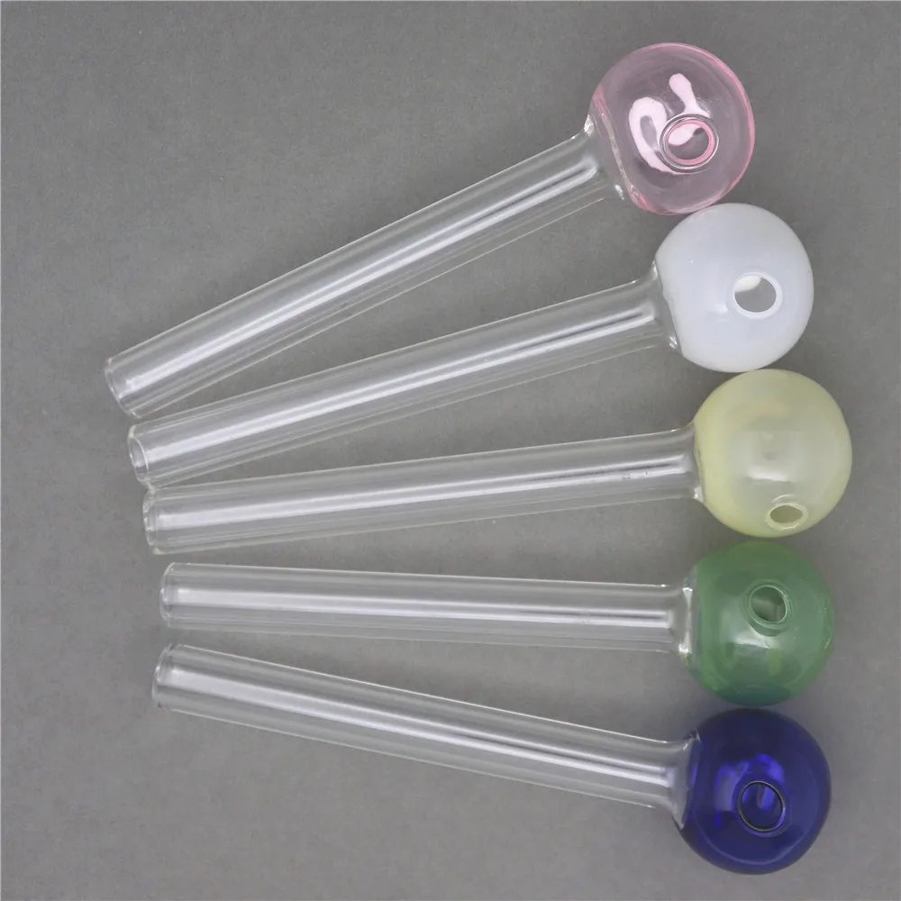 

FATUBE 2PCS Holland Styled Pyrex The tail is spherical glass straw straight curved