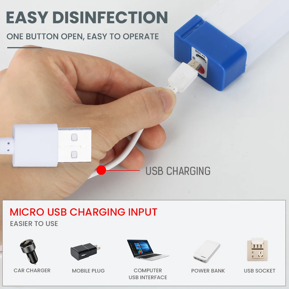 Многофункциональный светодиодный ночник 20 Вт/40 Вт/60 Вт USB-зарядка с магнитом и