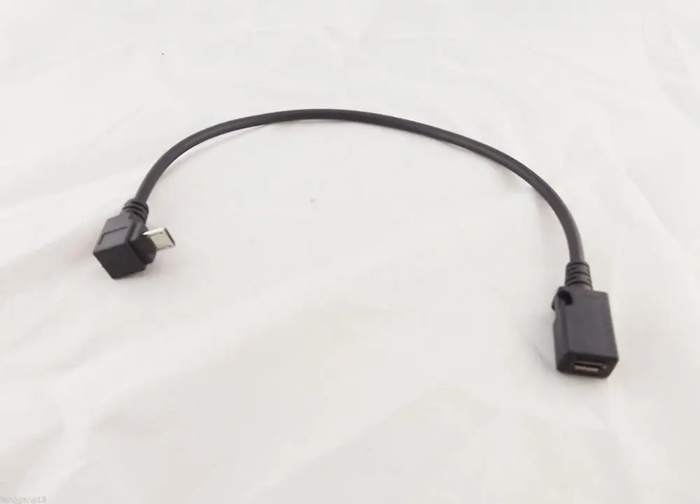 1 шт. вверх направление 90 градусов угол Micro USB 5 Pin мужчин и женщин удлинитель 28 см |