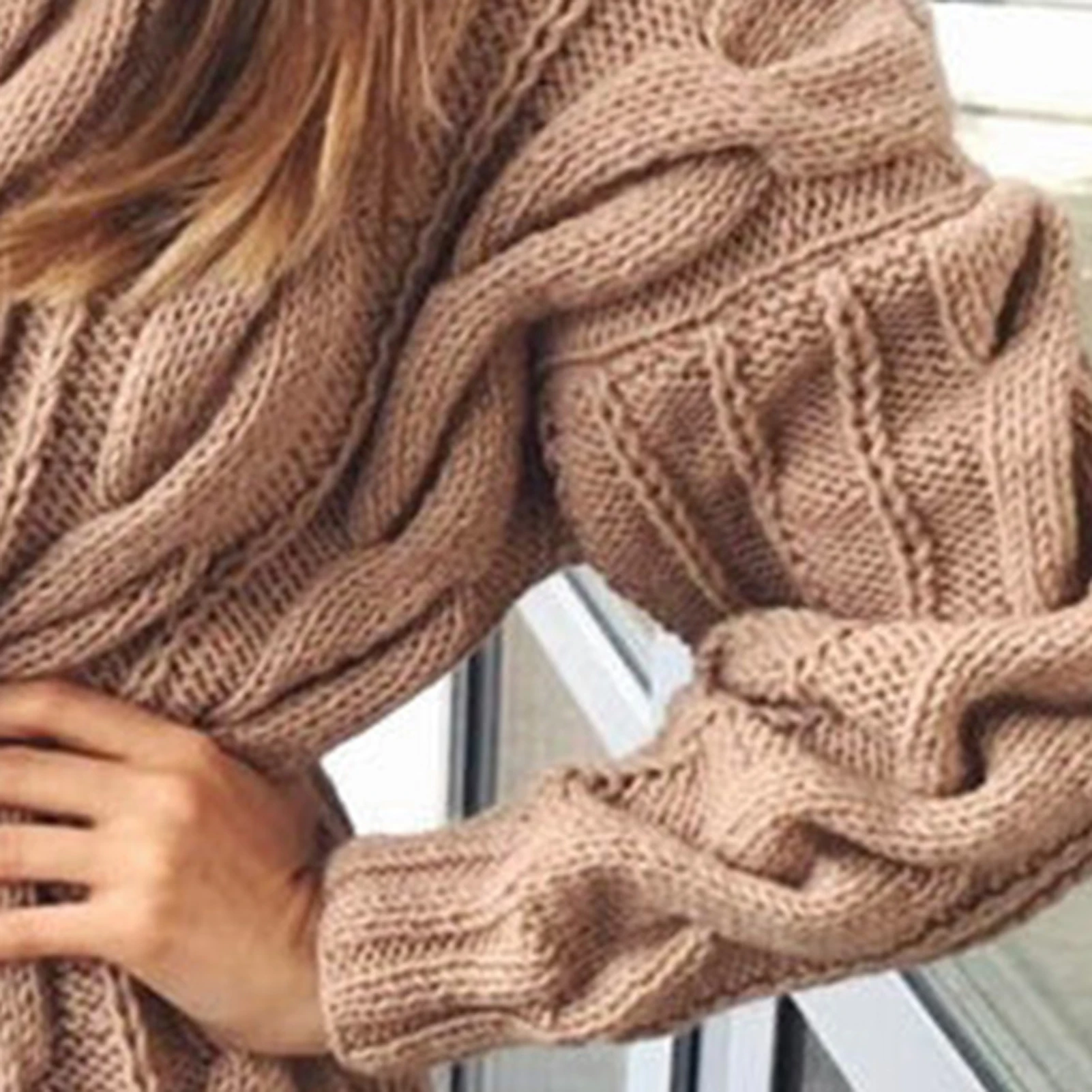 

HOT SALESNew Arrival Women Autumn Winter Long Sleeve Turtleneck Twist Knitted Sweater Mini Dress