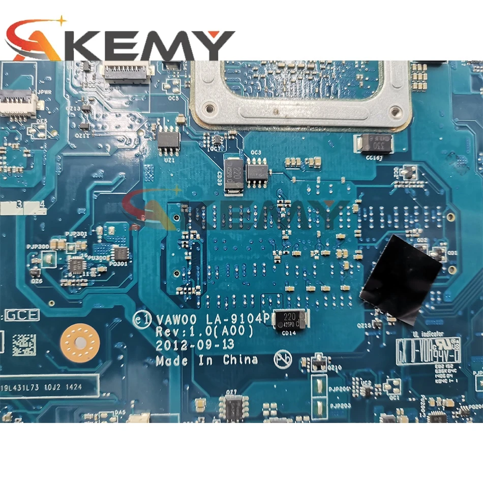 Оригинальная материнская плата для ноутбука DELL Inspiron 15R 3521 5521 Core I5 CN-0TPX0T 0TPX0T VAW00