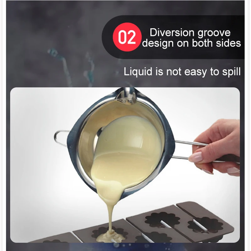 Нержавеющая сталь с длинной ручкой воск плавильный горшок DIY ароматические свечи