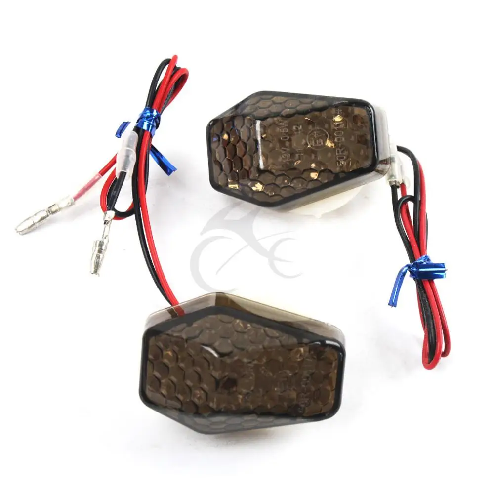 Мотоцикл черный/белый светодиодный заподлицо поворотники для Suzuki GSXR 1000 750 600