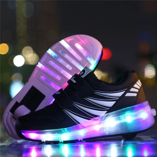 

Women Kids LED Lights Shoes Children Roller Skate Sneakers with Wheels Glowing Led Light Up for Boys Girls Running Shoes