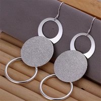 925 sterling silver long earrings ladies fashion jewelry holiday gifts classic retro earrings wedding exquisite