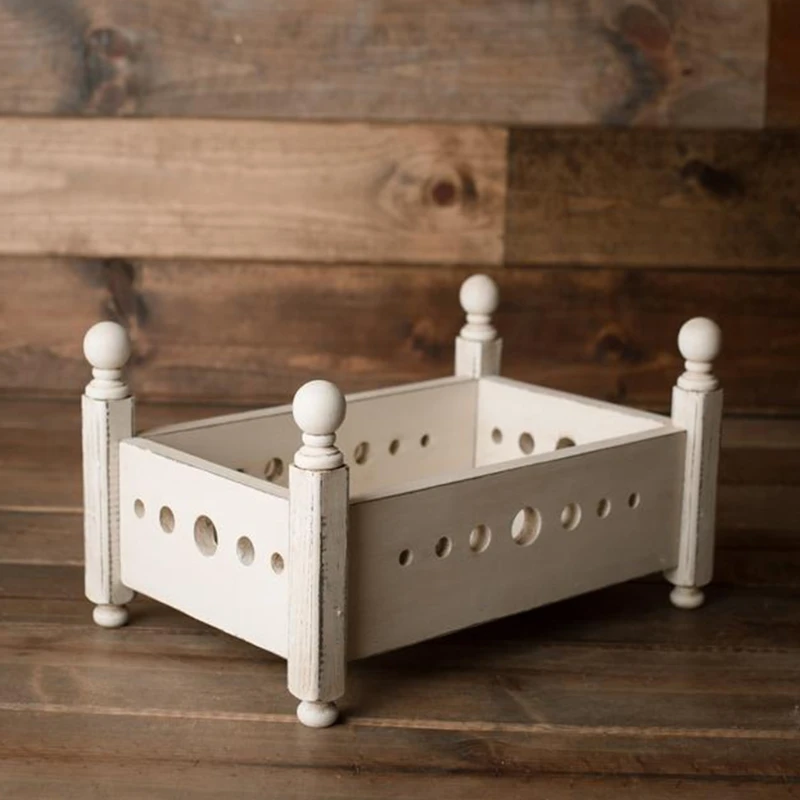 

Newborn Posing Wood Bed Sofa Baby Photo Shooting Props Crib Infant Photograph Photography Accessories