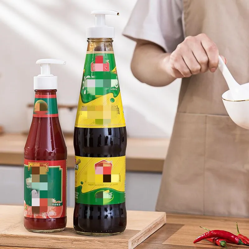 Householde easoning bottle автоматический диспенсер пластиковое сопло Oyster Sauce Pump Push-type