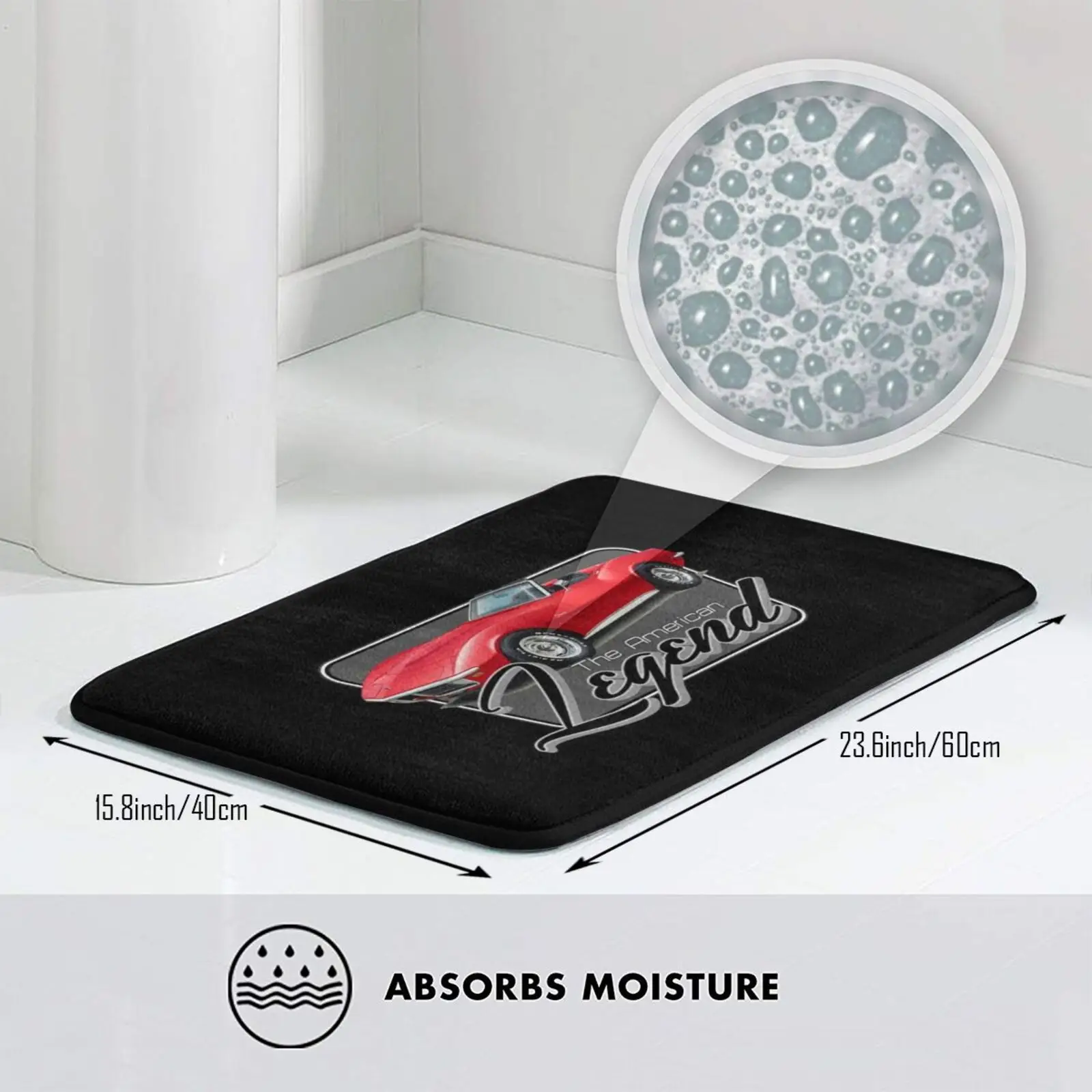 Американская Легенда красный коврик ковер Нескользящие коврики для спальни