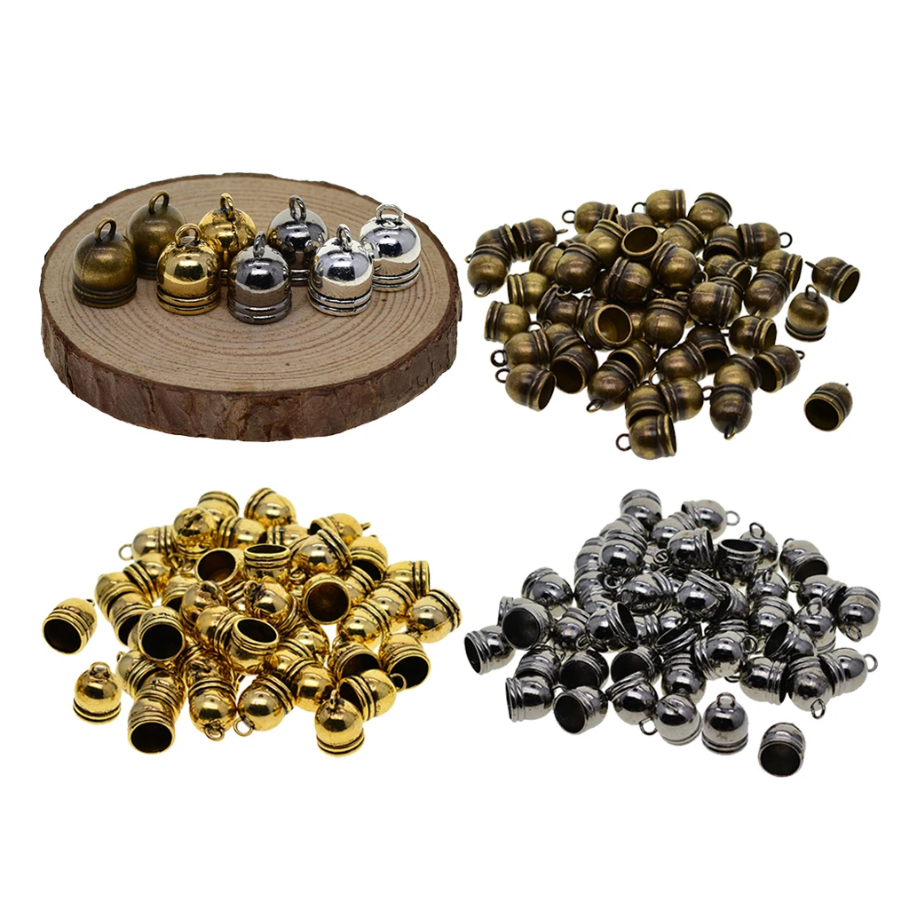 50 шт. колпачок колокольчика пробка из бисера подходит 10 мм кожаный шнур Taseel DIY