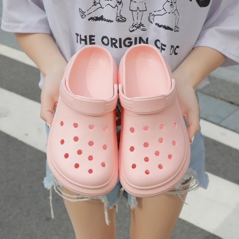 

Women's Sandals 2020 crocse Lady Girl Sandals Summer Women Casual Jelly Shoes Sandals Hollow Out Mesh Flats Beach Sandals crocks