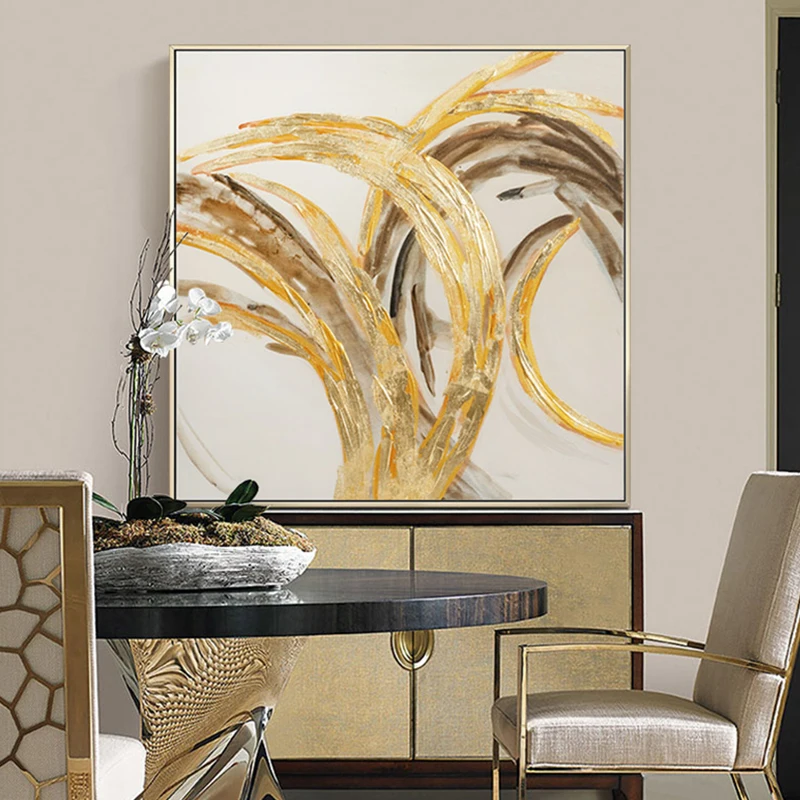 

Oil Painting By Handpainted Modern Luxury Abstract Canvas Painting Wall Art Pictures For Living Room Home Decor Gift Frameless