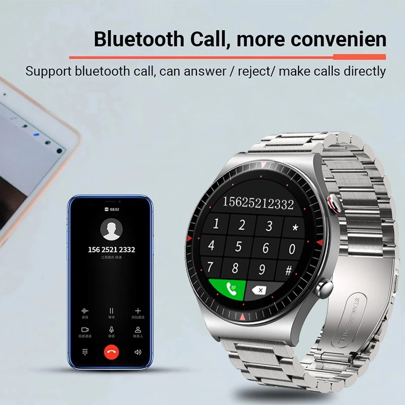 Смарт-часы мужские с поддержкой Bluetooth 4G 2021 мА · ч | Электроника