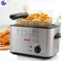 stainless steel electric deep fryer smokeless multifunctional household 1 tank french fries chicken grill frying pan oil pot set