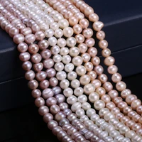 natural freshwater cultured pearls beads round 100 natural pearls for jewelry making diy necklace bracelet 13 inches size 6 7mm