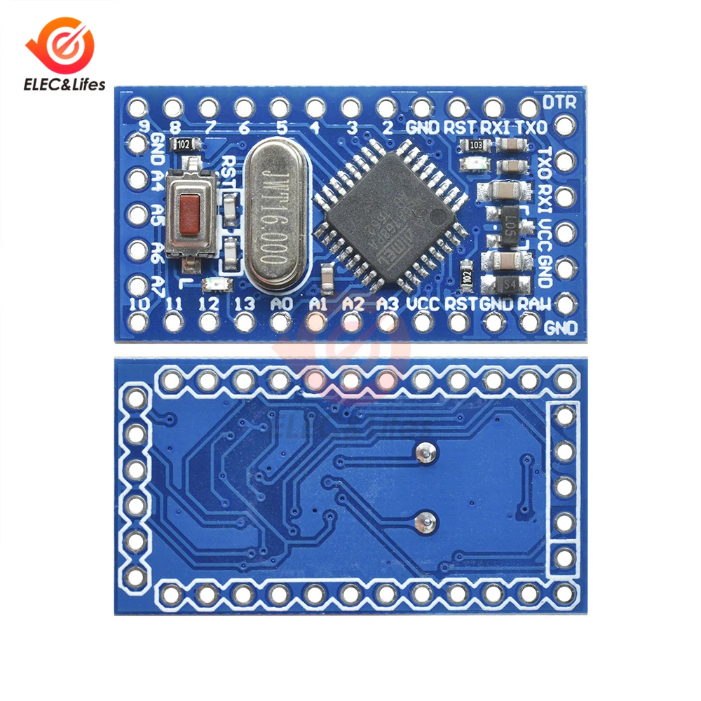 Мини модуль Atmega168 Atmega168P профессиональный кварцевый генератор 16 МГц 5 В для Arduino