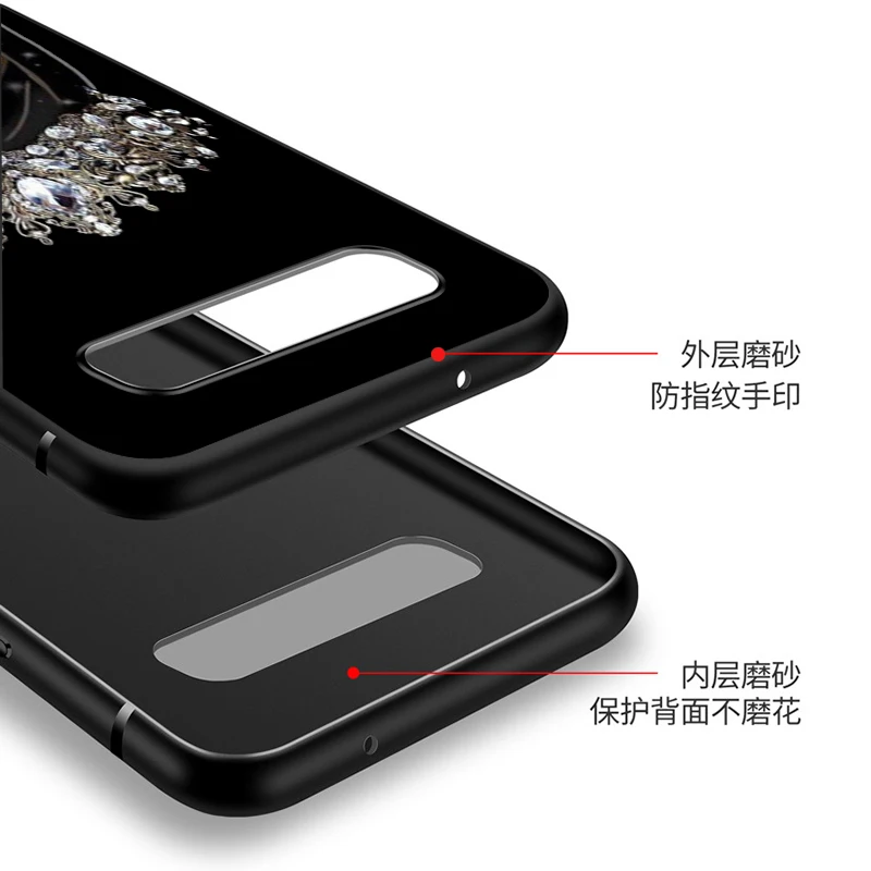 

Black TPU Soft Cover Muslim Women Eyes for Samsung Galaxy S20 Ultra S10 S10e FE 5G S9 S8 S7 S6 Edge Plus Lite Phone Case