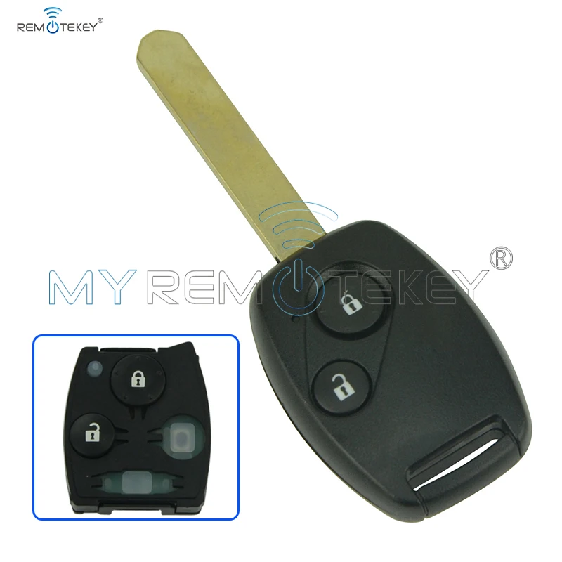 Пульт дистанционного управления Remtekey 2 кнопки Автомобильный ключ для Honda key HON66 434