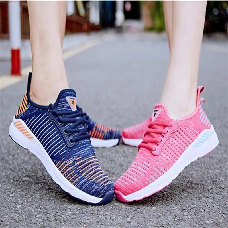 

2020 Spring New Men's Running shoes couples Breathable Stripe Casual Shoes Outdoor Walking Sneakers Men Zapatillas Hombre