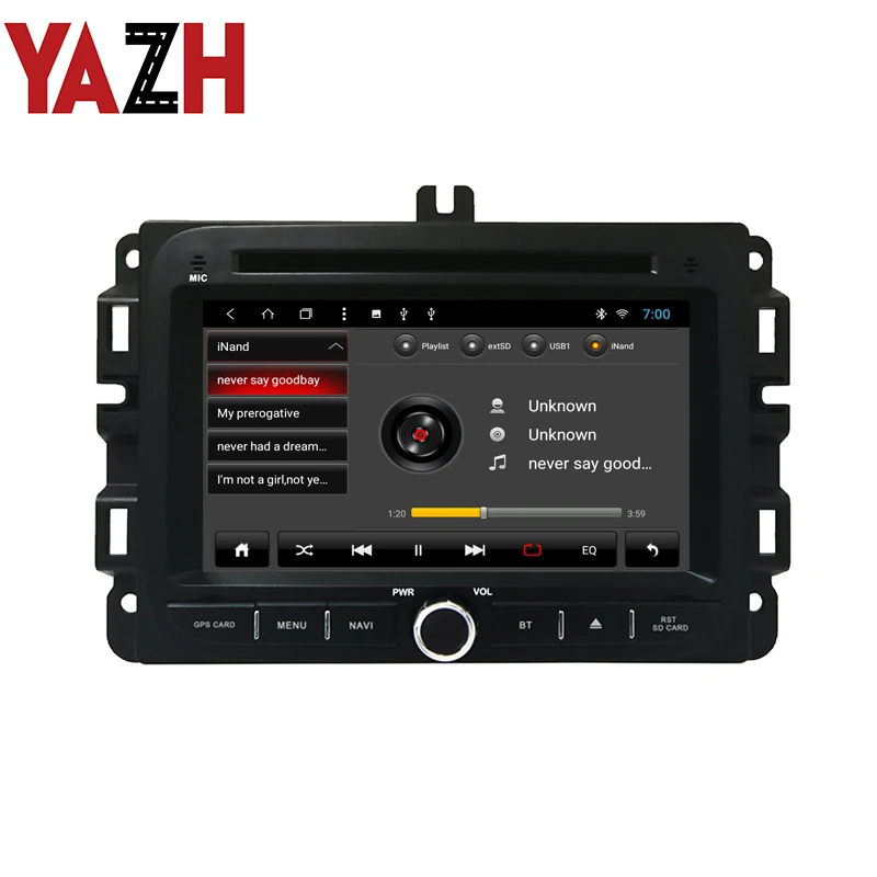 YAZH Android 1 Din автомобильный dvd-плеер для Jeep Renegade 2017 PIP Bluetooth Радио Навигация 1080*600 IPS TFT
