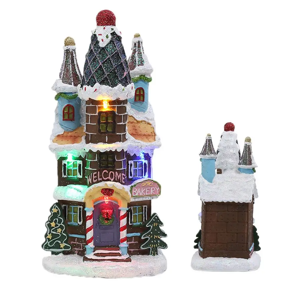 

Рождественский светящийся домик, рождественские конфеты, имбирный домик светодиодный светильник кой и музыкой, Набор рождественских дерев...