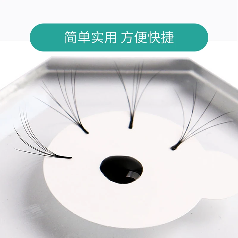 

100pcs Disposable Eyelash Glue Holder Pallet Eyelash Extension Glue Pads Stand On Lashes Waterproof Shim Paper For Lash Grafting