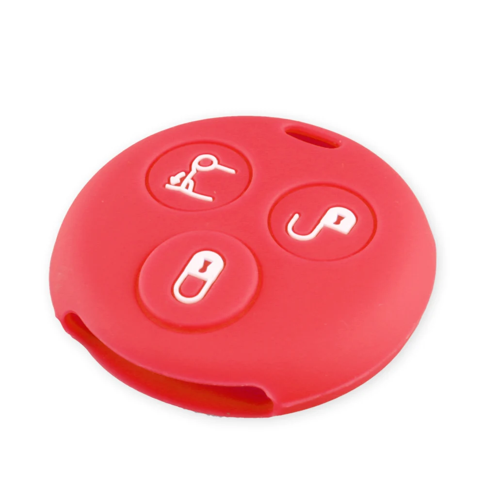 KEYYOU силиконовые ключи комплект Обложка чехол в виде ракушки для Mercedes Benz Smart City Fortwo