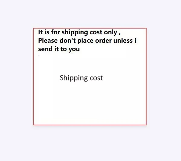 

it is only for extra shipping cost