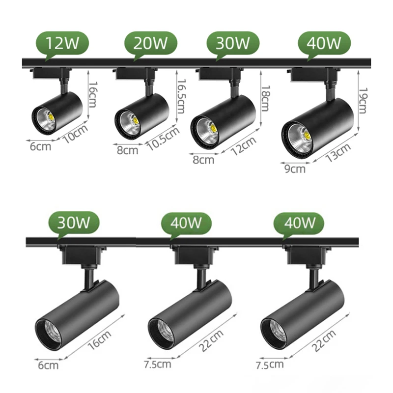Один комплект Трековый светильник 220 В Точечный s Cob потолочный точечный