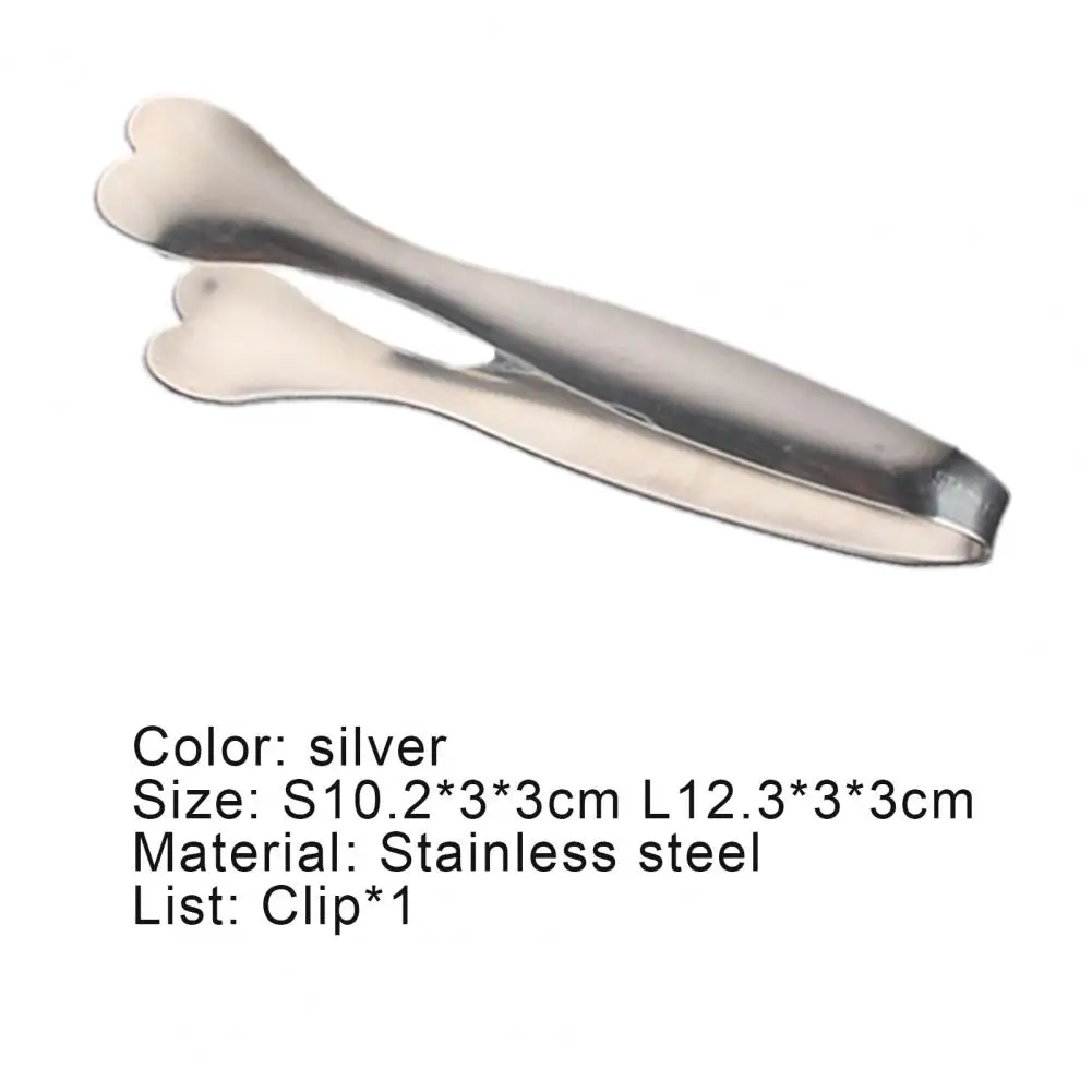 

Creativity Stainless Heart-shaped Steel BBQ Salad Bread Tongs Non-Stick Kitchen BBQ Roasting Kitchen Tongs Accessories