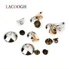 50 шт.лот, бронзовая купольная крышка с железным жемчугом, круглые бусины для ожерелий, фурнитура для самостоятельного изготовления ювелирных украшений, 681015 мм