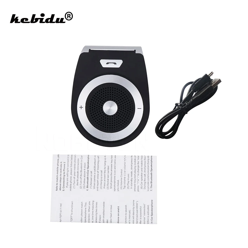 Kebidu Bluetooth автомобильный комплект громкой связи беспроводной Aux динамик 4 1 EDR