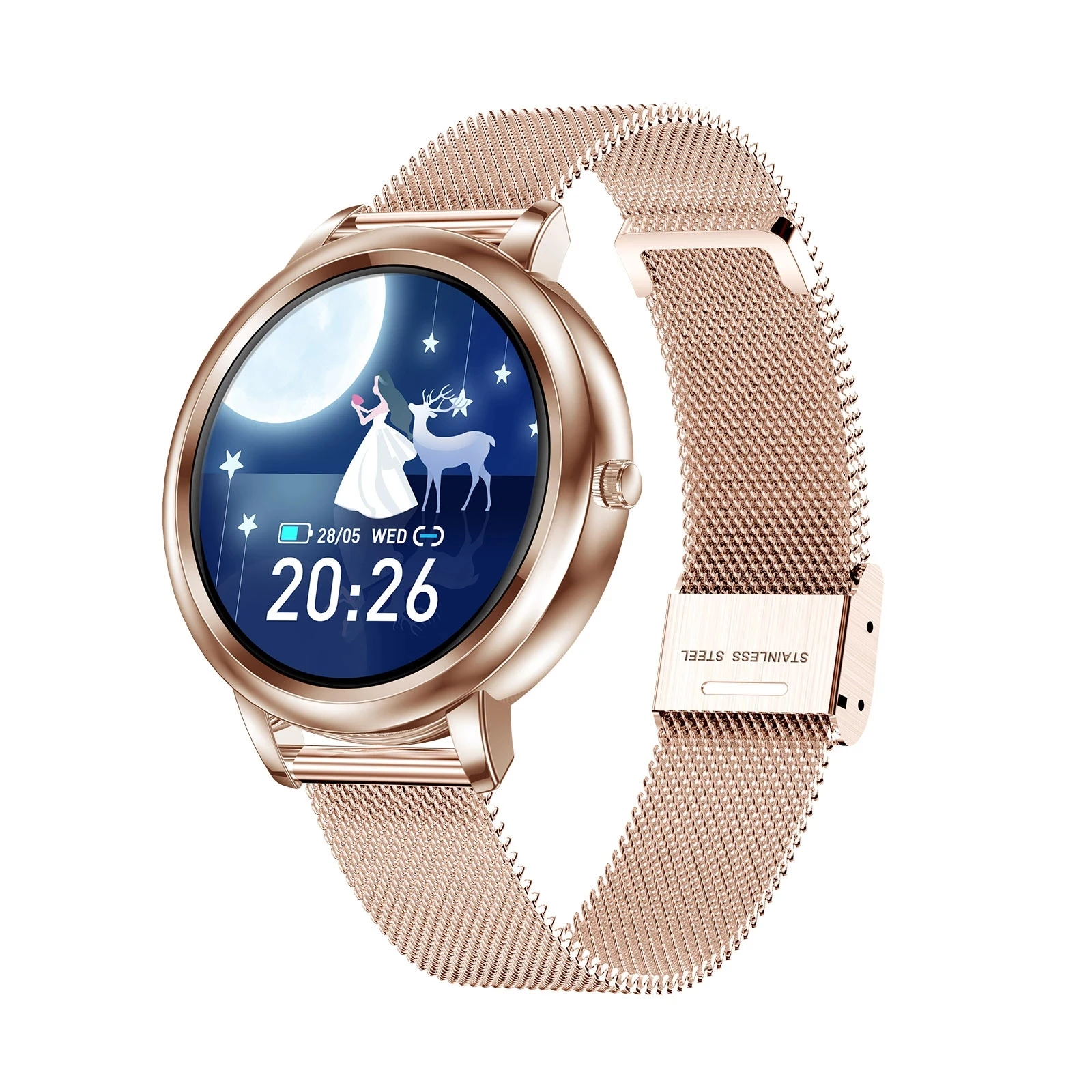 MK22 Smart Watch 2021 Full Touch Screen 39mm Diameter Women Smartwatch For Ladies And Girls Compatible With Android and IOS | Электроника