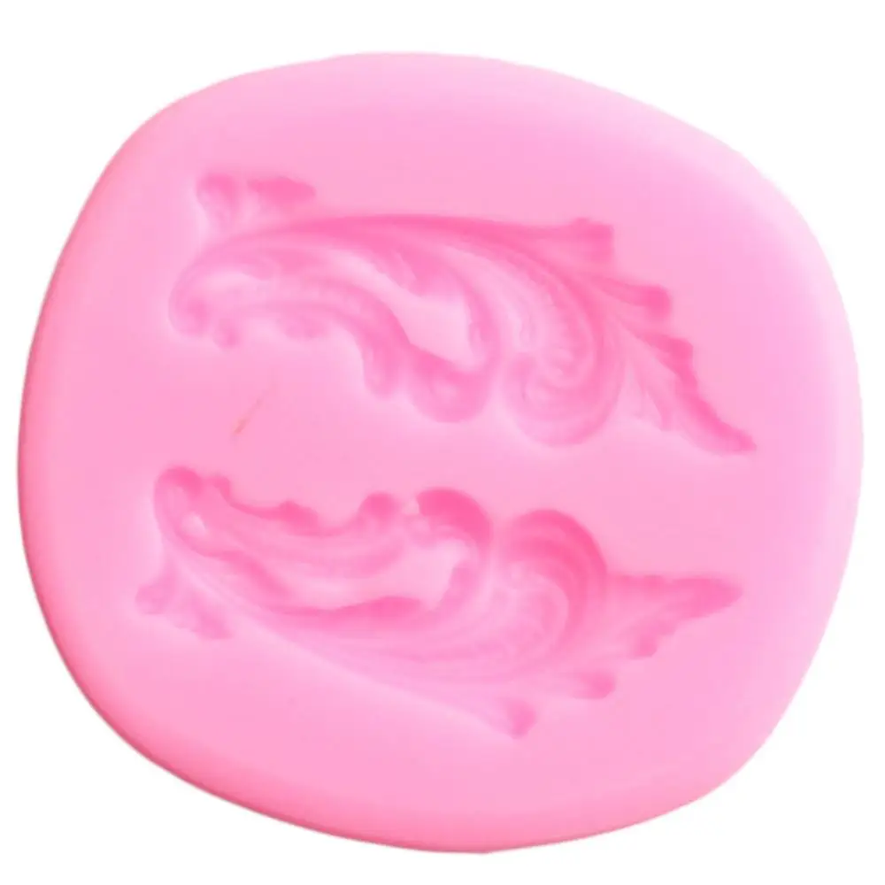 Свиток листья границы силиконовые формы рельеф листьев кекс Топпер инструменты