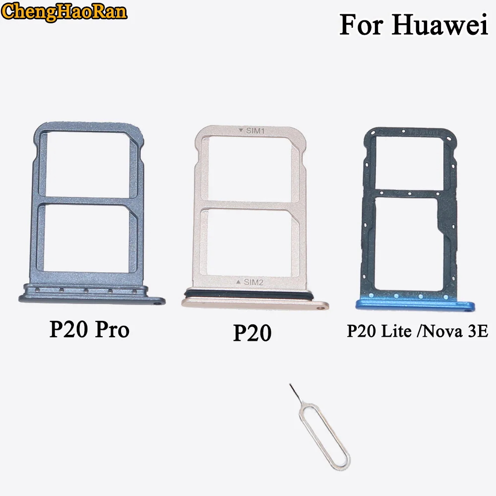 ChengHaoRan для Huawei P20 Pro Lite Nova 3E сменный лоток SIM карты SD адаптер отправки игла|Шлейфы
