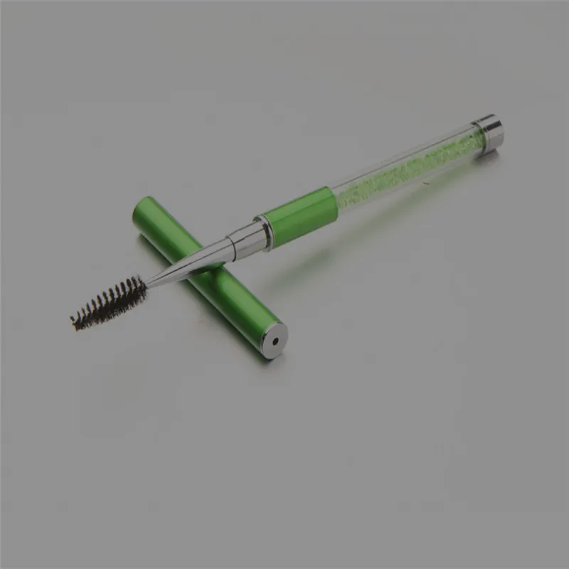 crystal brush 50 штук, 10 видов, Цвета Хрустальная ресница кисть тушь для ресниц палочки Аппликатор щеточки наращивание ресниц индивидуальные инструменты для нанесения - Handle Color: crystal brush