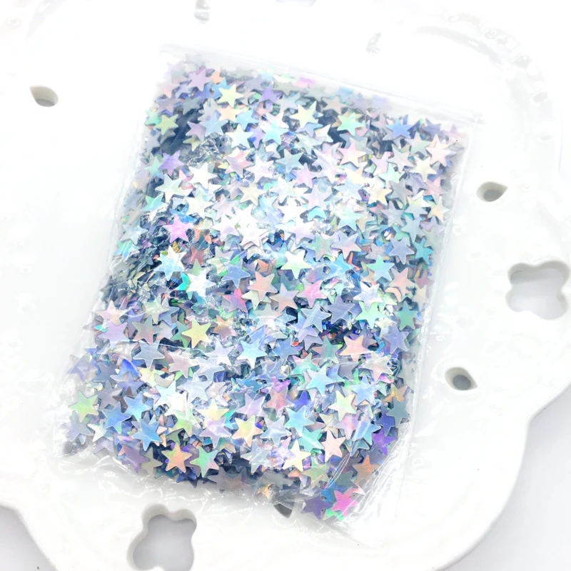 6 мм Переливающаяся блестящая Звезда конфетти золотая для свадьбы Вечеринка стол