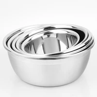 1pcs stainless steel plate is used in the soup kitchen and basin bowl salad bowl