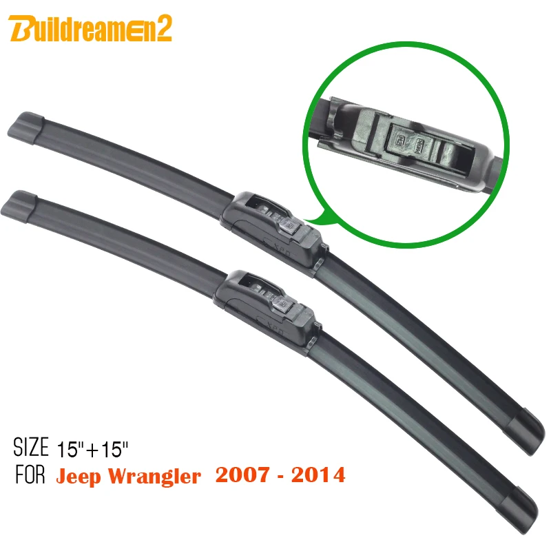2 шт. резиновые щётки стеклоочистителя для Jeep Wrangler 2007 2014|car windshield wiper blade|windshield