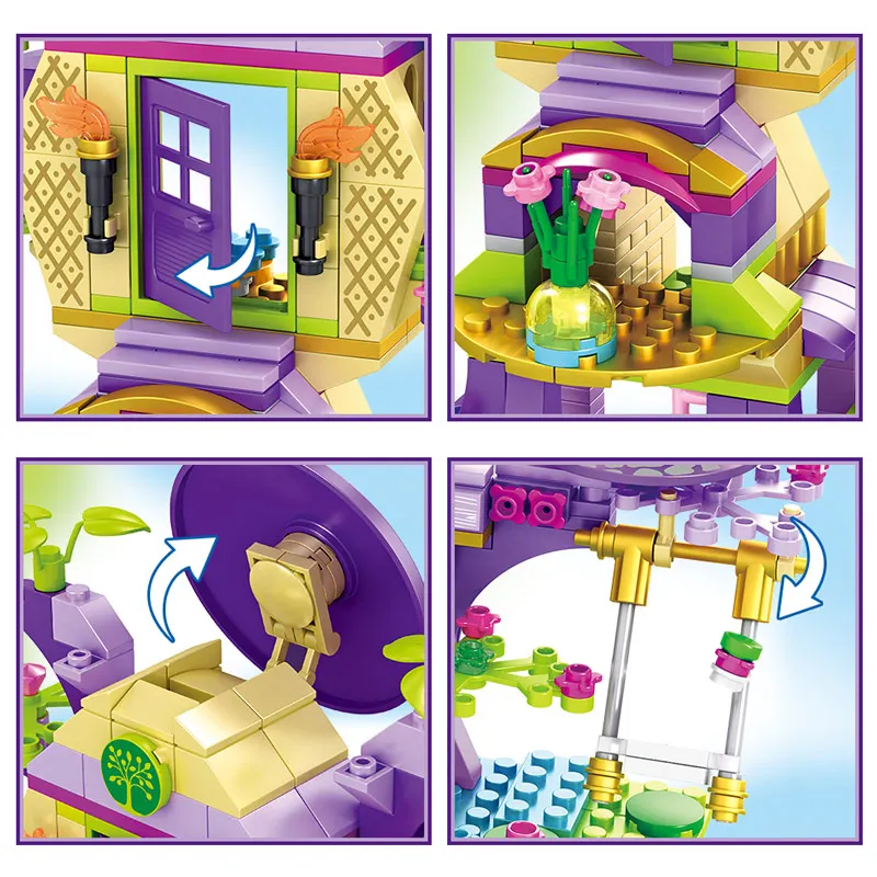 Dream Girls Friends серия совместимых Technic Dream Tree House красивые блоки мини-фигурки, кирпичи, игрушки для детей