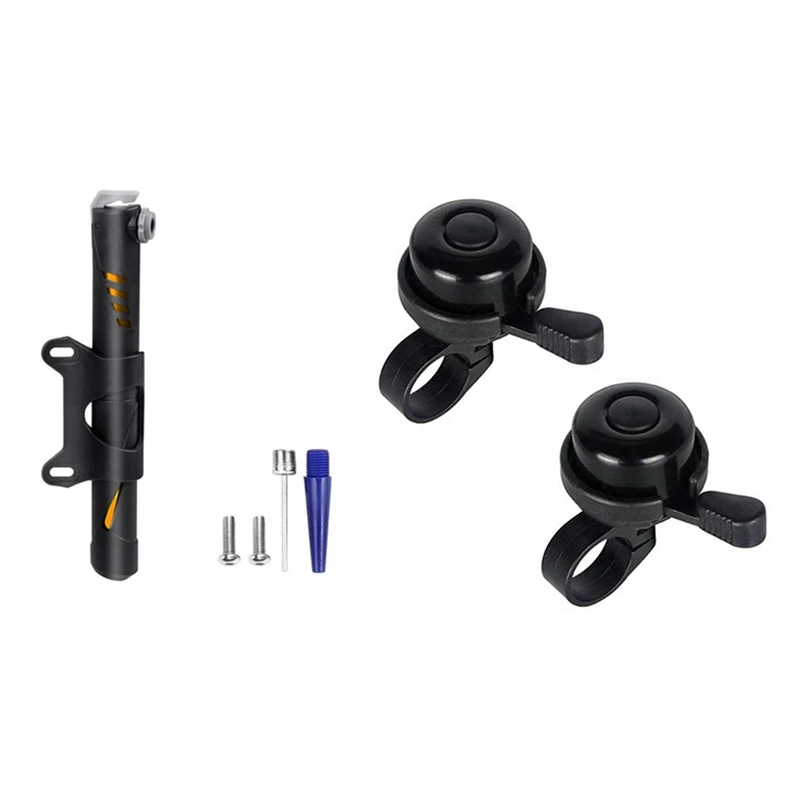 Велосипедный ручной насос для накачивания шин воздушный с шариковым креплением