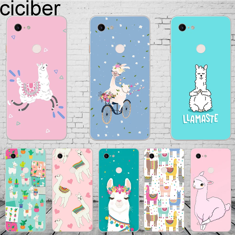 Ciciber Милый Забавный чехол для телефона с животными из альпаки Google Pixel 3 2 XL