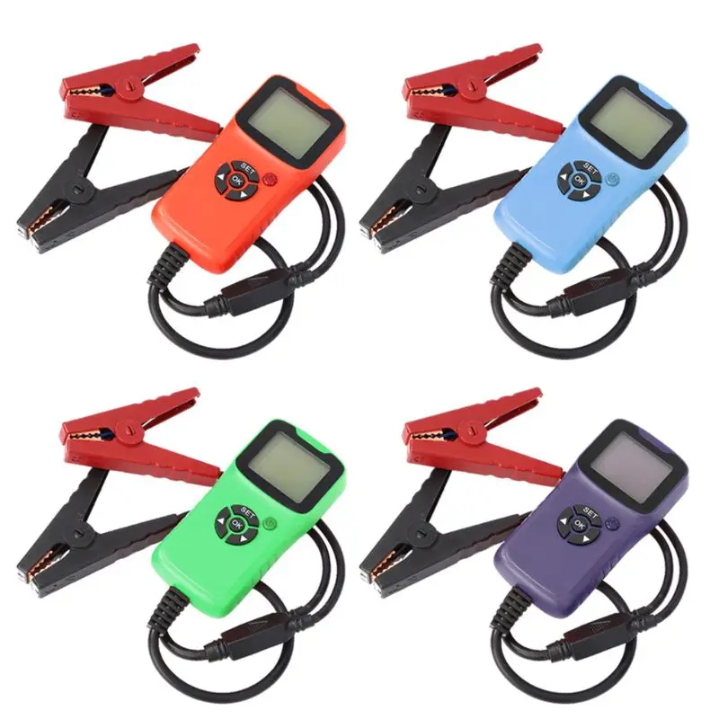 Цифровой тестер автомобильного аккумулятора 12 В автомобильный ЖК-тестер