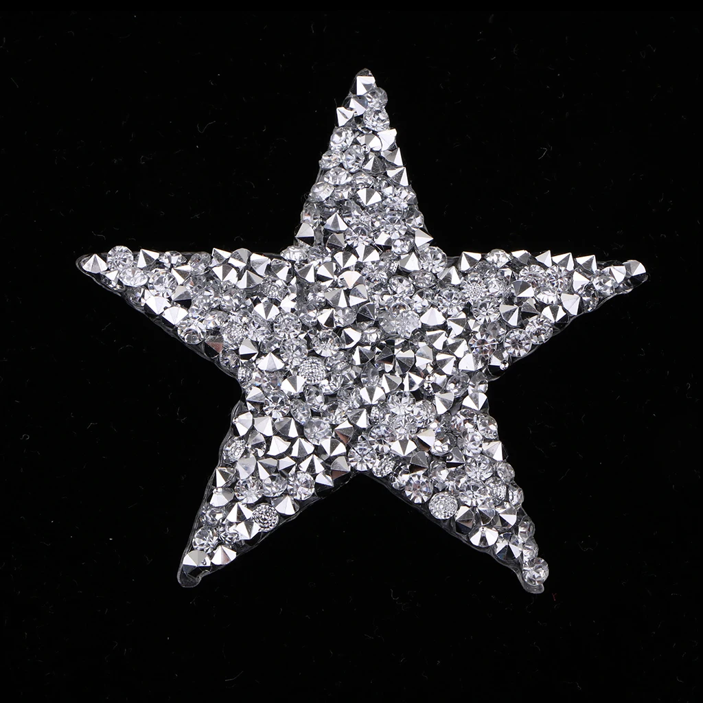 6 шт. серебристая ткань с блестками 50 мм|Заплатки| |